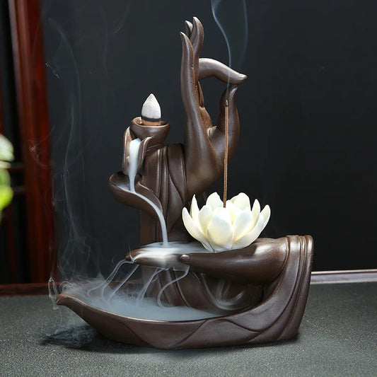 Handmade Clay Backflow Incense Burner