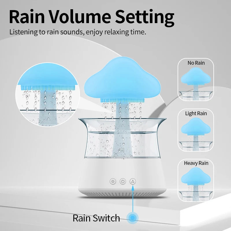 300ml Mushroom Rain Cloud Air Humidifier