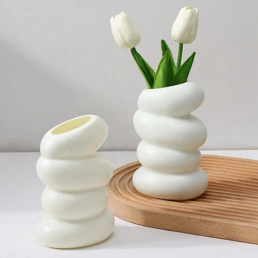 1PC Plastic Spiral Creative Flower Arrangement Vase