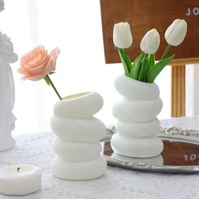 1PC Plastic Spiral Creative Flower Arrangement Vase