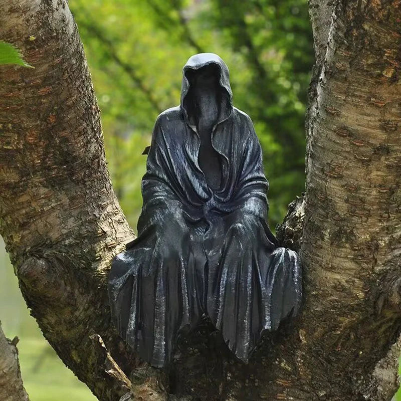 The Reaper Sitting Statue Gothic Sculptures For Home & Garden