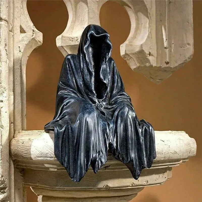 The Reaper Sitting Statue Gothic Sculptures For Home & Garden